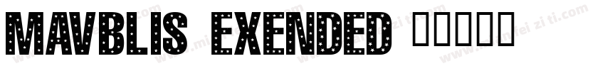 Mavblis Exended字体转换